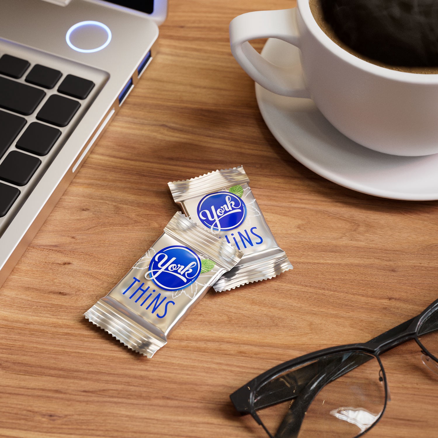 slide 3 of 4, York Peppermint Patties, Dark Chocolate Covered, Thins, Share Pack, 7.2 oz