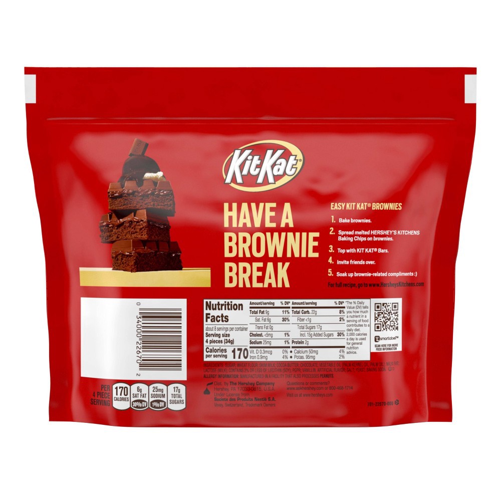 slide 3 of 5, KIT KAT Chocolate Candy, 10.1 oz