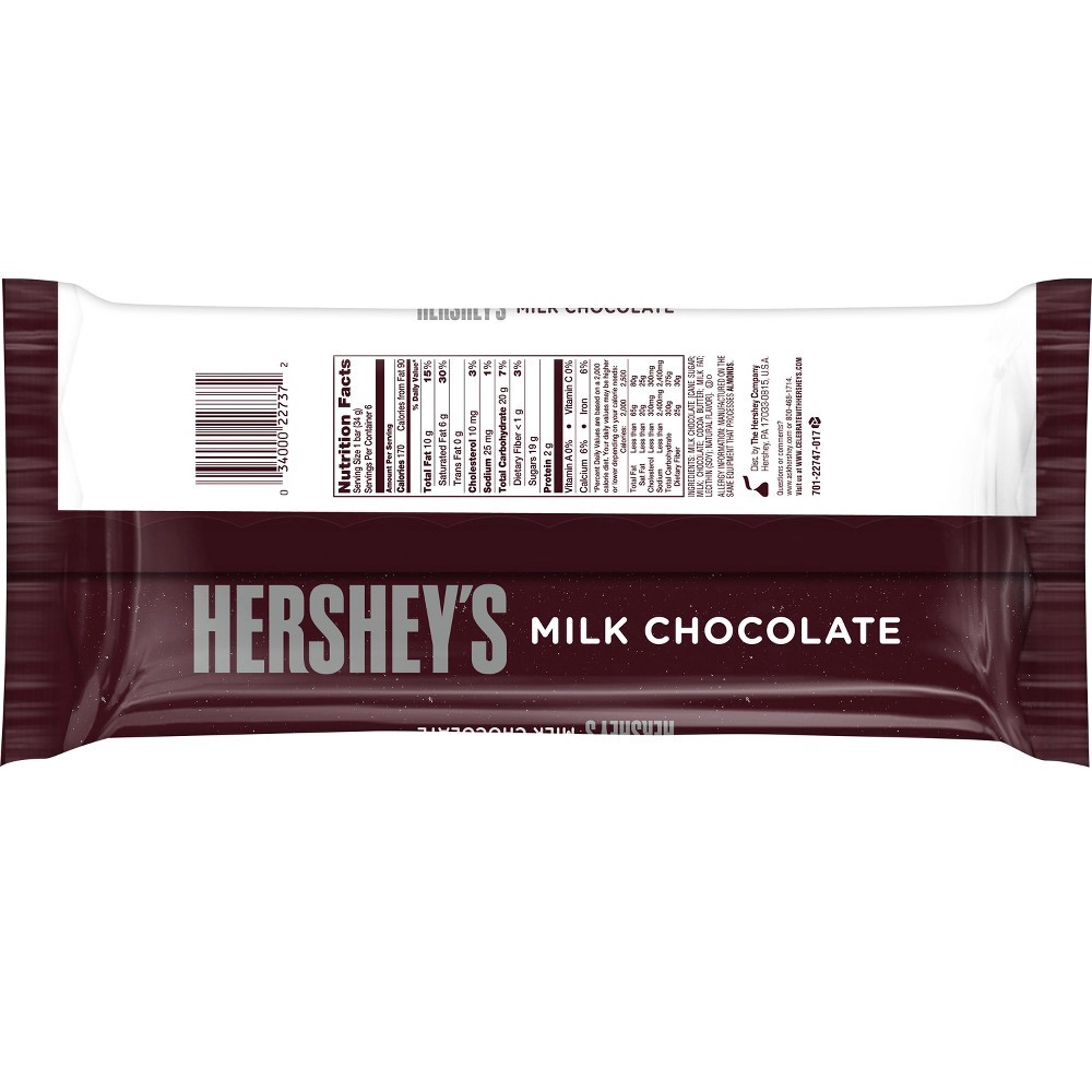 slide 4 of 4, Hershey's Holiday Milk Chocolate Santa Bars, 6 ct; 7.2 oz