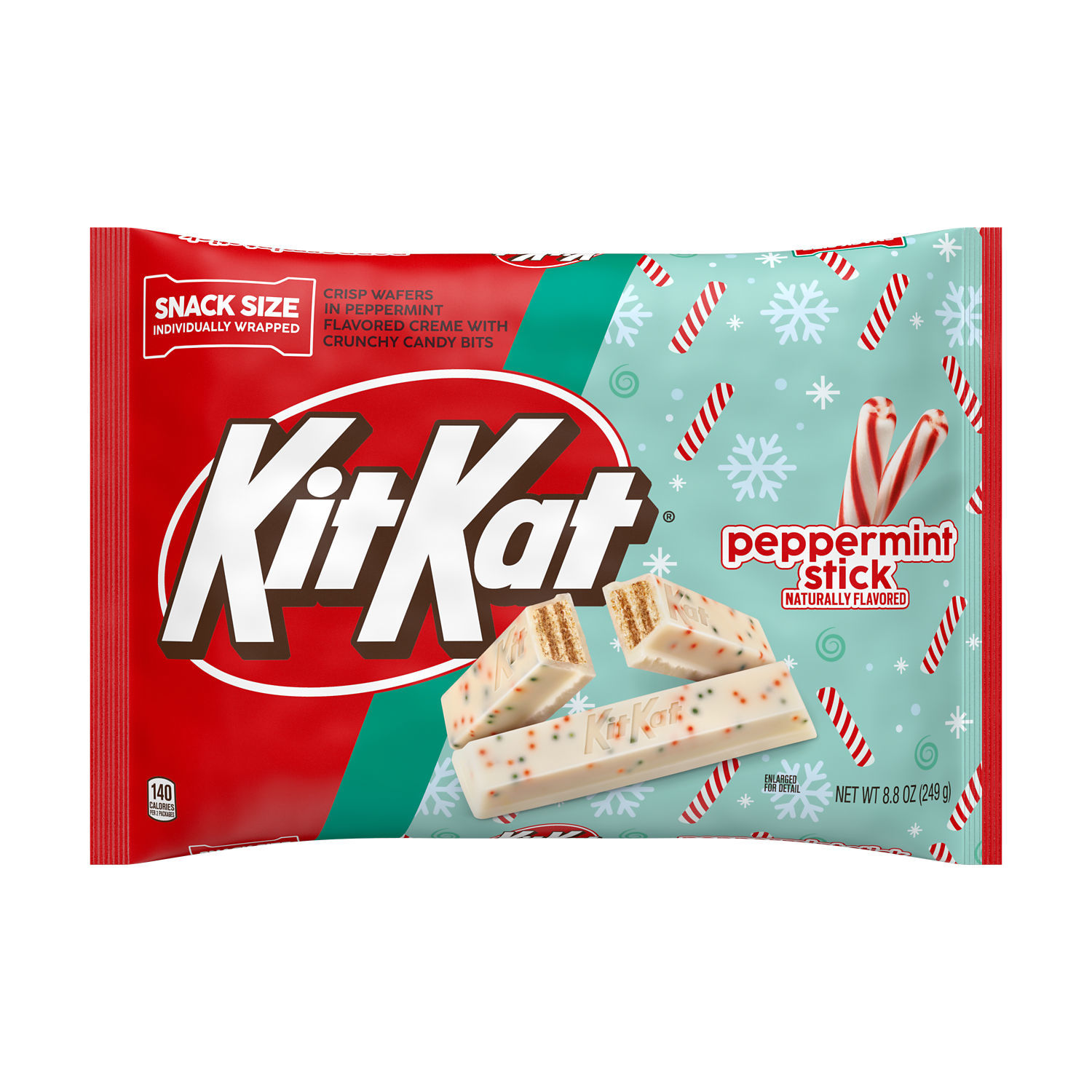 slide 1 of 6, Kitkat Pprmint Snksz, 8 oz