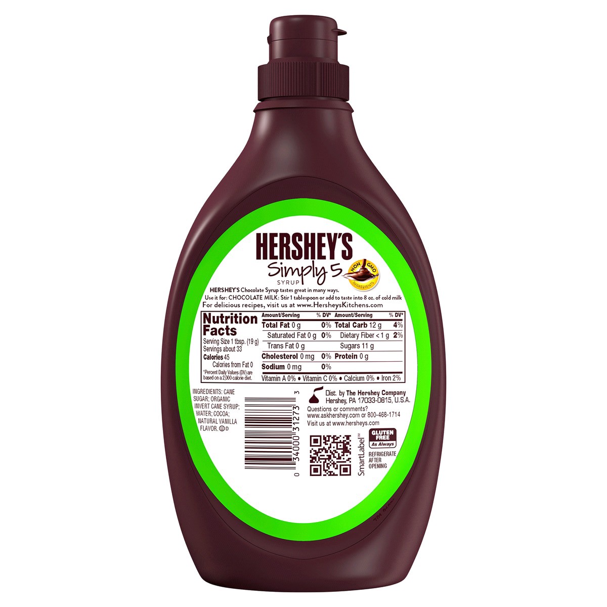slide 2 of 2, Hershey's Dessert Topping, Syrup, Chocolate, Chocolate Syrup, 21.8 oz