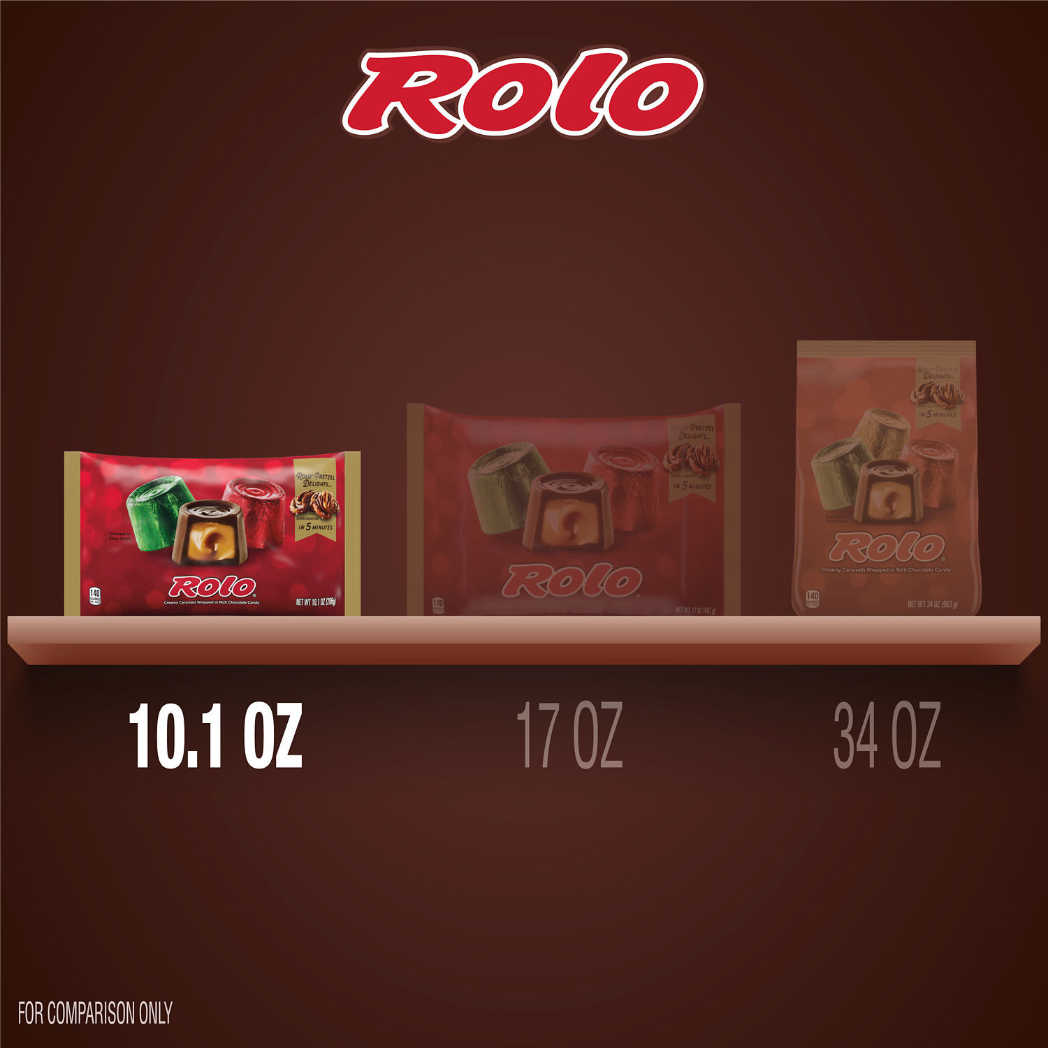 slide 5 of 8, Rolo Candy, 10.1 oz