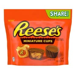Reese's Miniature Cups, Milk Chocolate & Peanut Butter, Share Pack