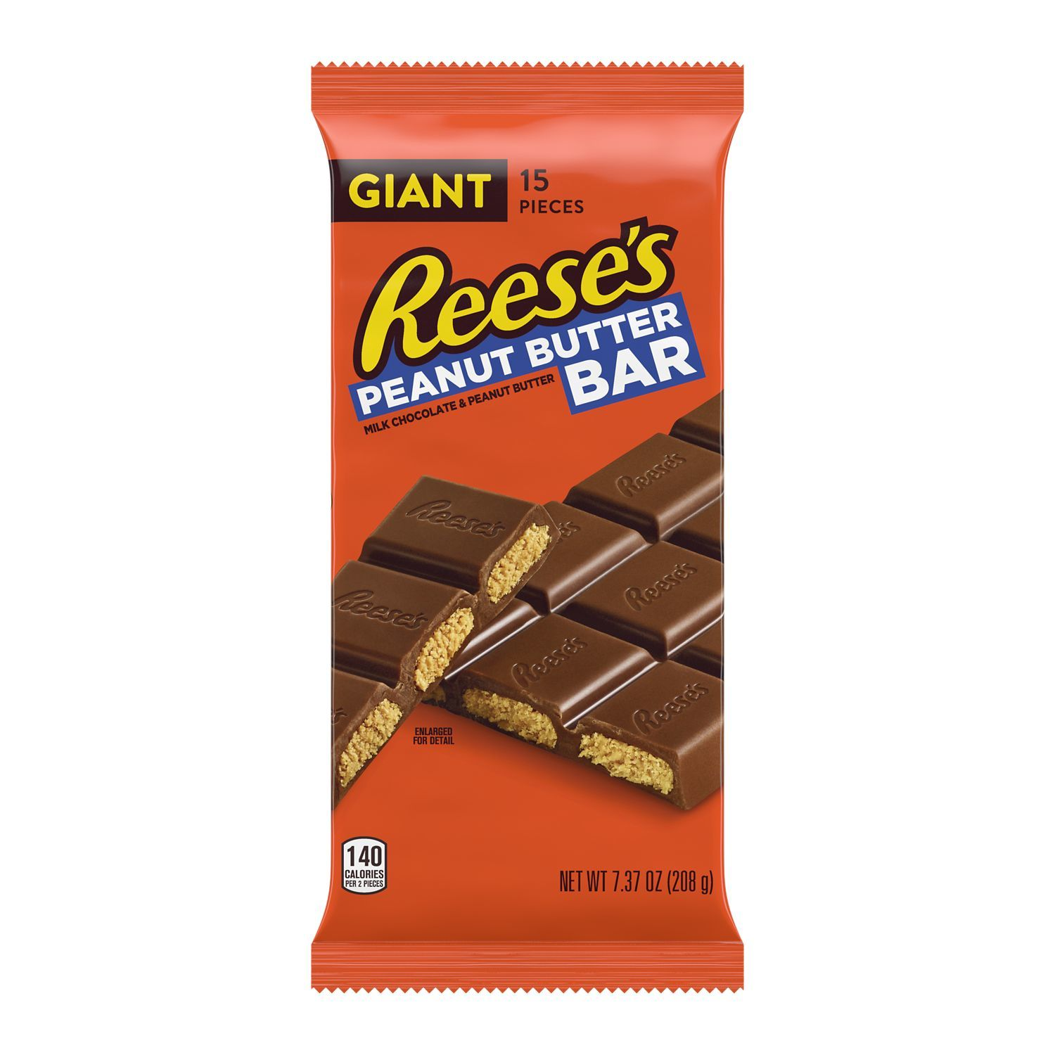 slide 1 of 4, Reese's Peanut Butter Bar Giant 15 ea, 15 ct