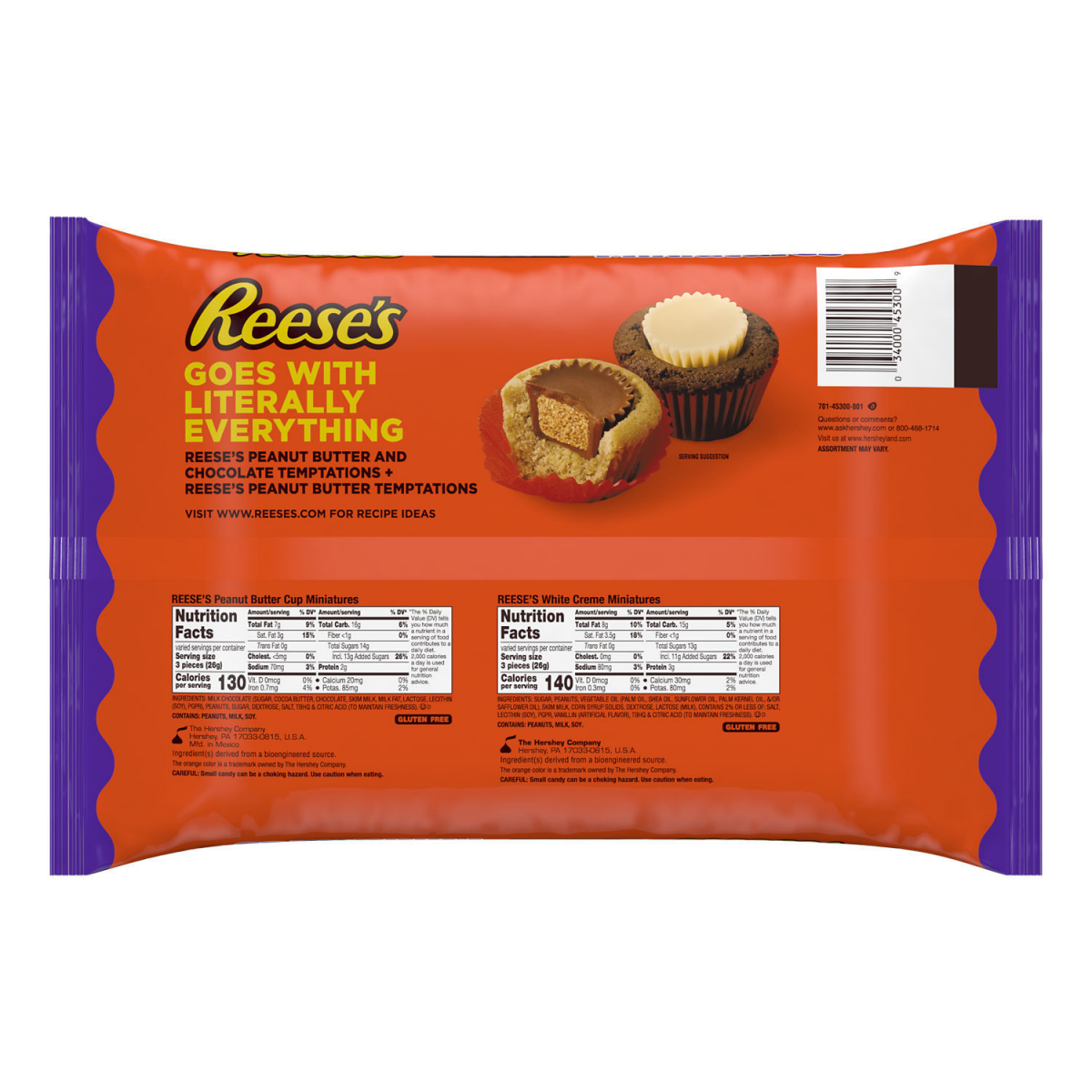 slide 5 of 8, Reese's Pbc Milk & White Creme, 13.95 oz