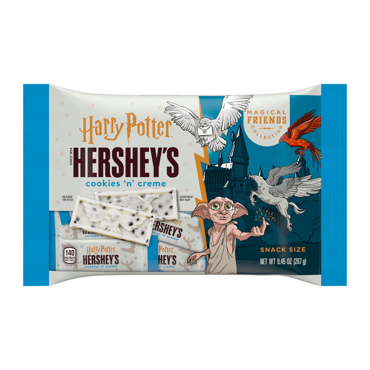 slide 1 of 6, HERSHEY'S Cookies 'n' Creme Harry Potter Magical Friends\, Halloween Candy Bag\, 9.45 oz, 9.45 oz