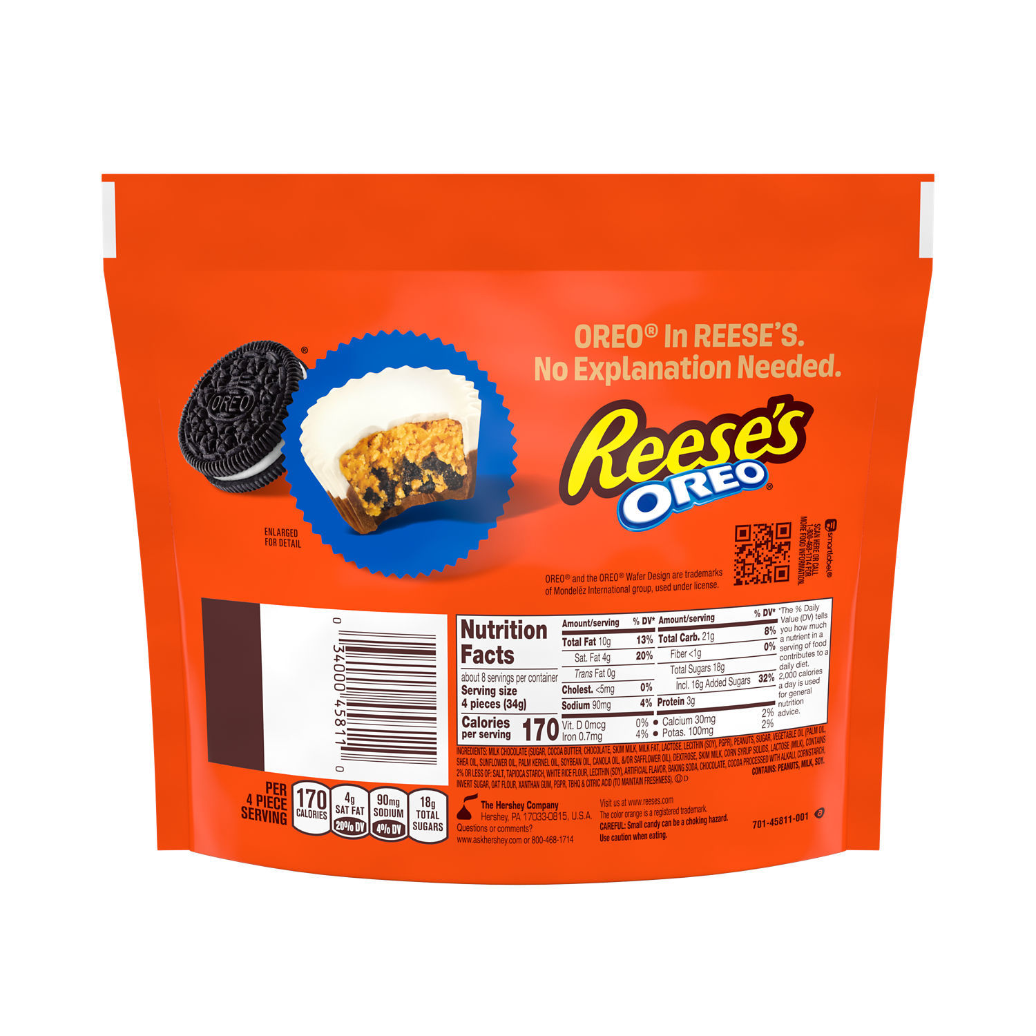 slide 4 of 6, Reese's Oreo Miniature Peanut Butter Cups, 9 oz