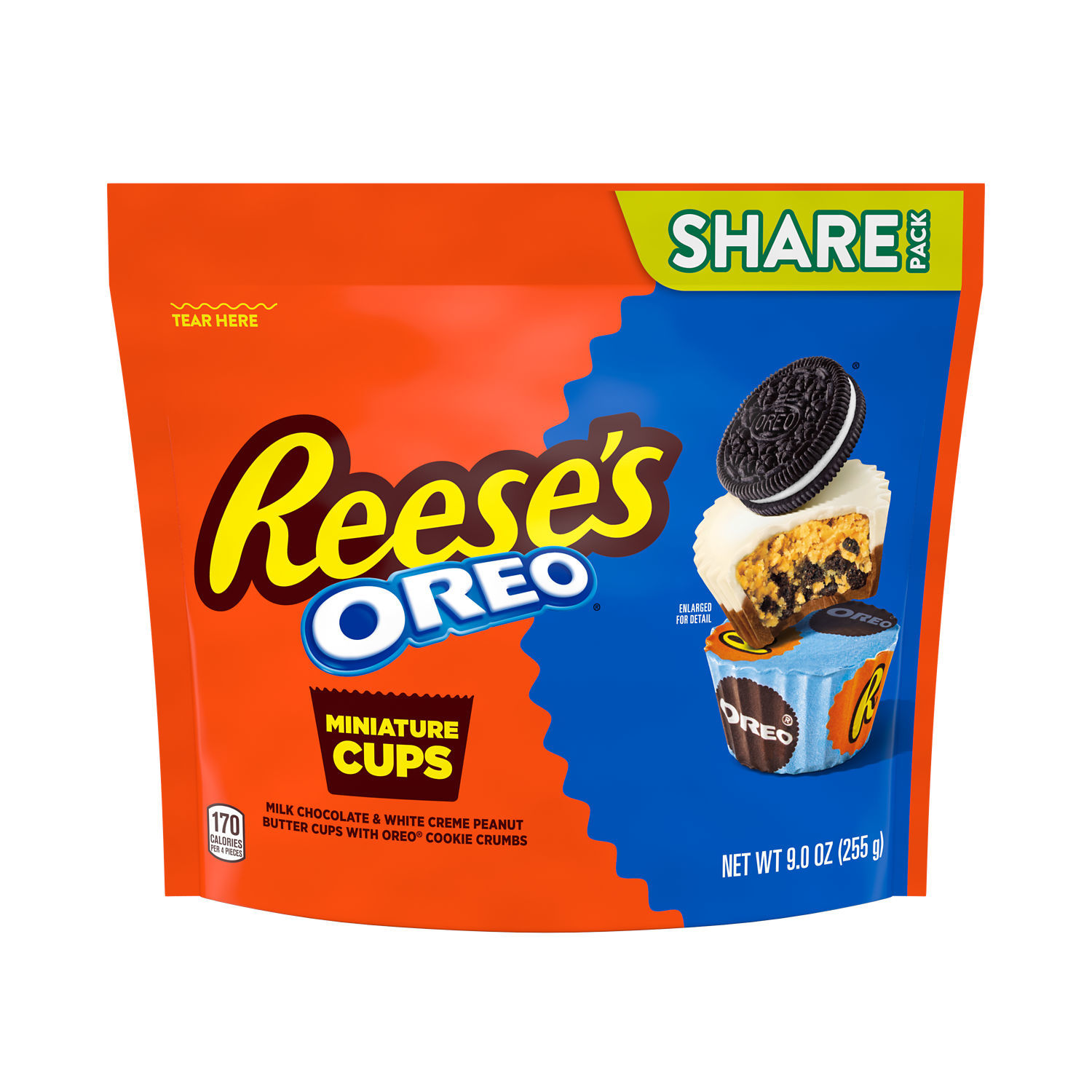 slide 1 of 6, Reese's Oreo Miniature Peanut Butter Cups, 9 oz