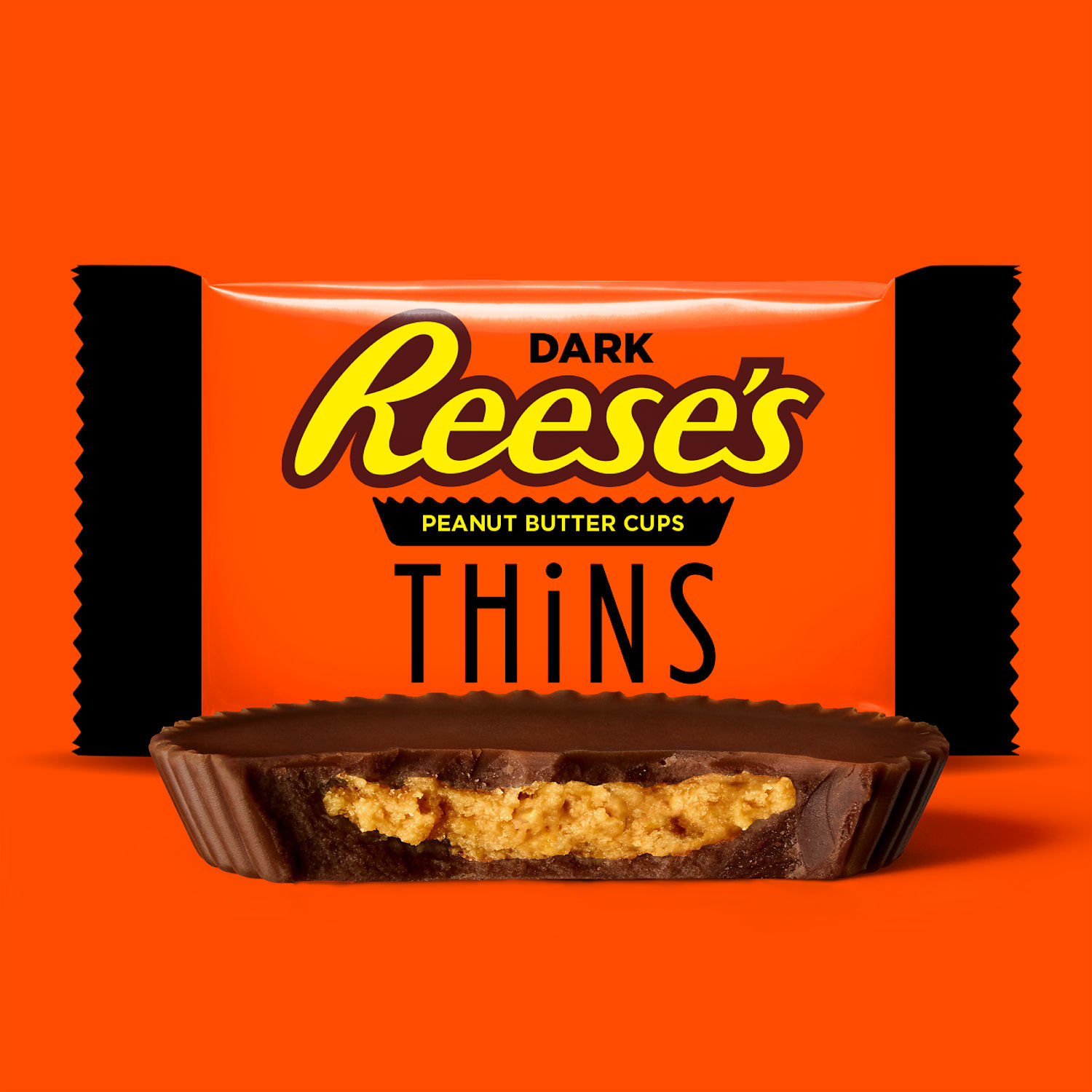 slide 2 of 4, Reese's THiNS Dark Chocolate Peanut Butter Cups, Candy Share Pack, 7.37 oz, 7.37 oz