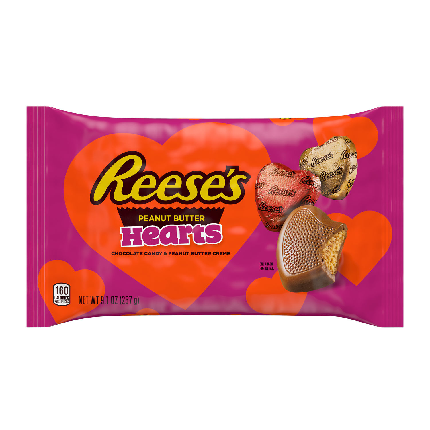 slide 6 of 8, Reese's Peanut Butter Hearts, 9.1 oz