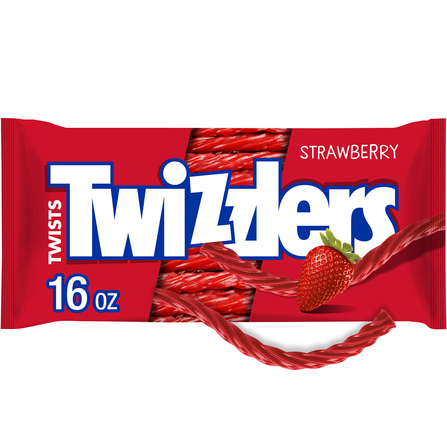slide 1 of 8, TWIZZLERS Twists Strawberry Flavored Chewy Candy, Easter, 16 oz, Bag, 16 oz