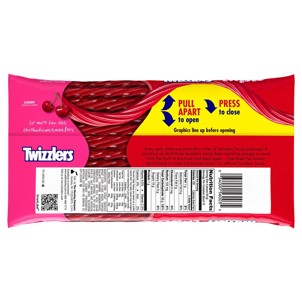 slide 2 of 2, Twizzlers Twists Cherry Candy 16 oz, 16 oz