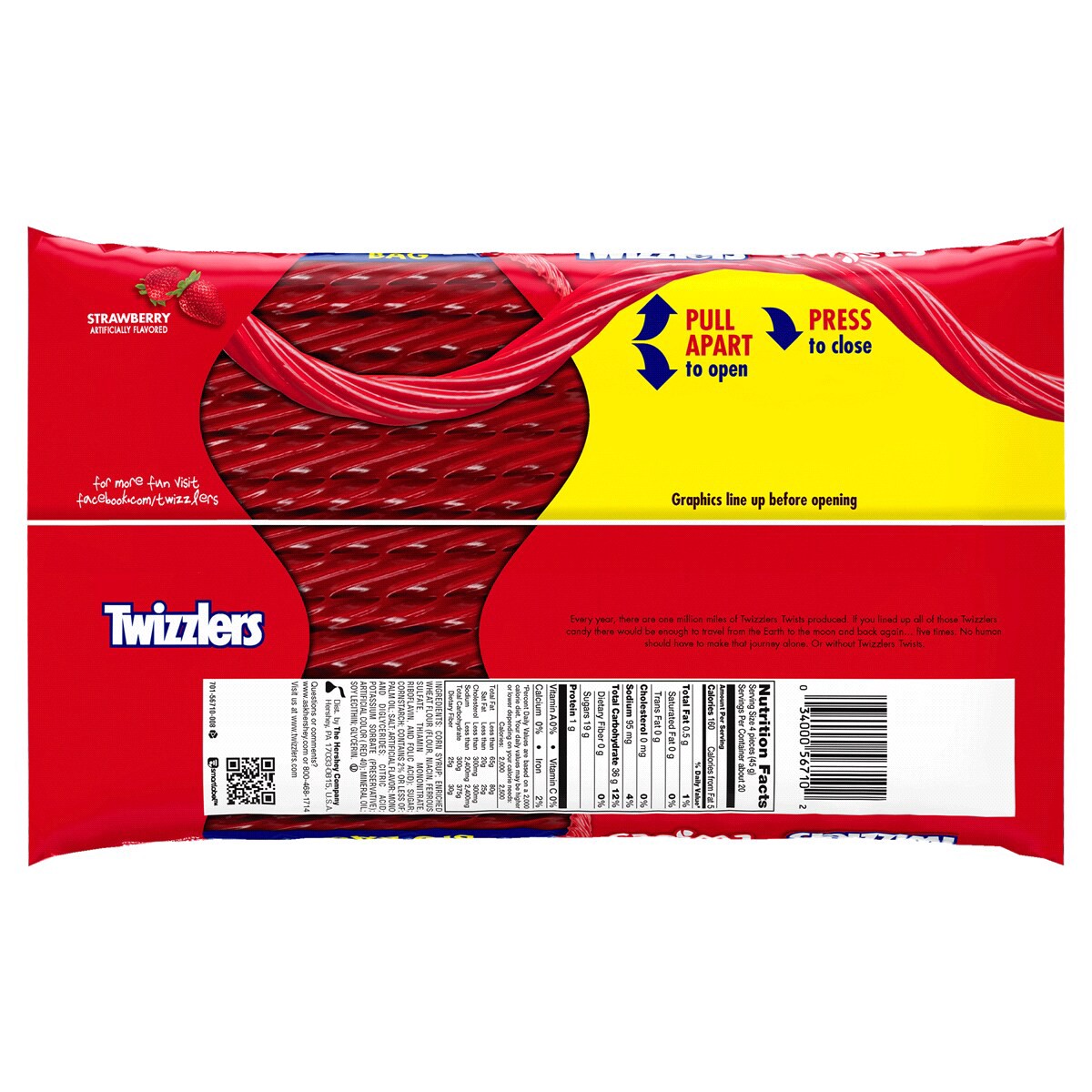 slide 4 of 7, Twizzlers Candy, Strawberry Flavor, 32 oz