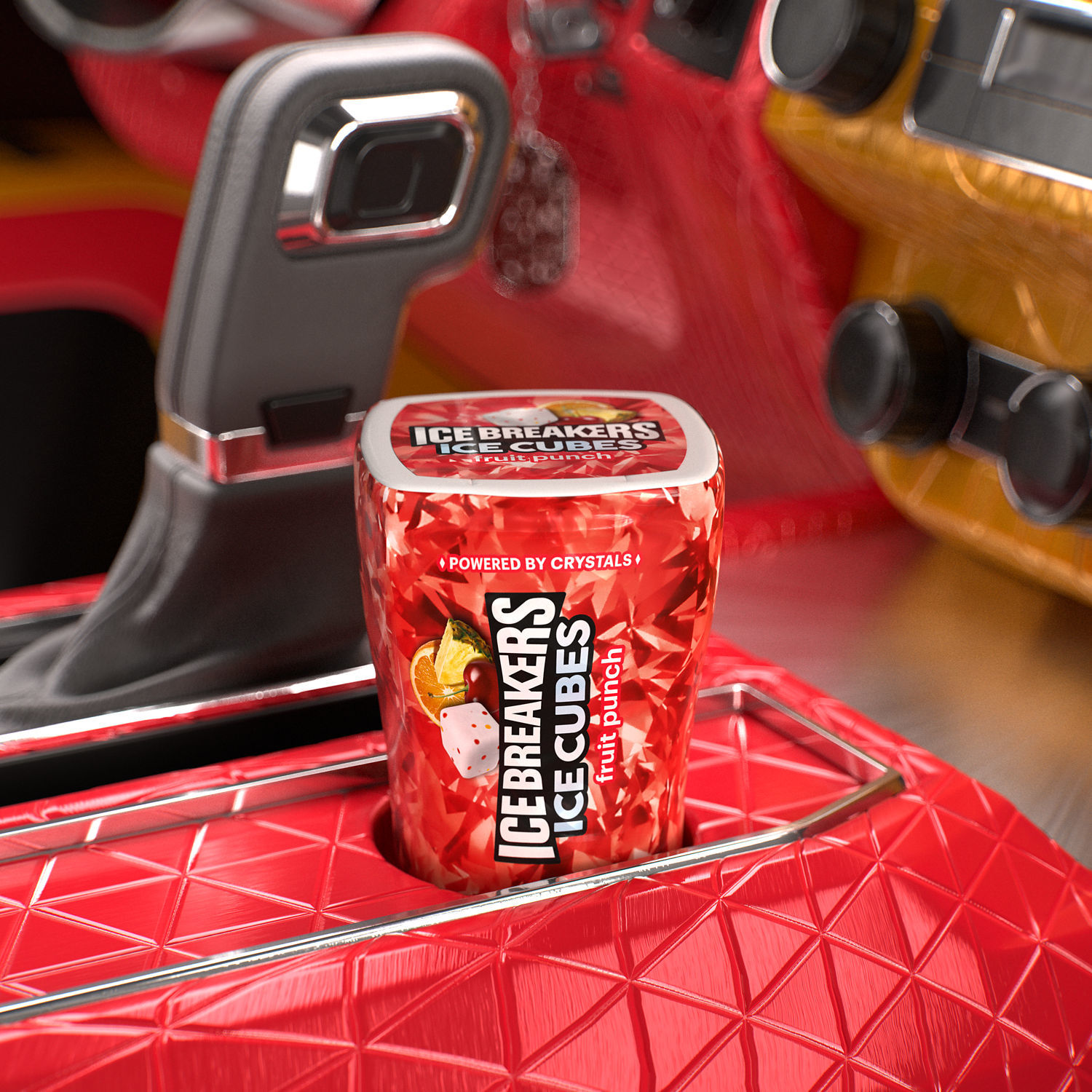 slide 3 of 6, Ice Breakers Ice Cubes Sugar Free Fruit Punch Gum 40 ea, 40 ct