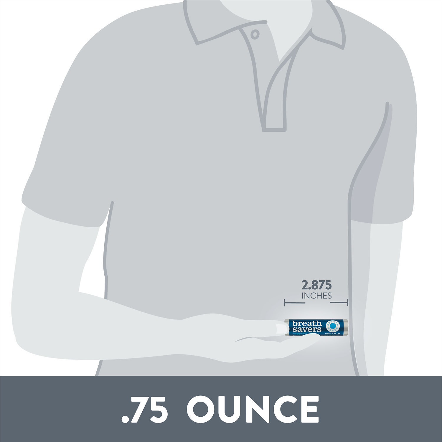 slide 2 of 6, BREATH SAVERS Peppermint Flavored Sugar Free Breath Mints Rolls, 0.75 oz (5 Count), 5 ct