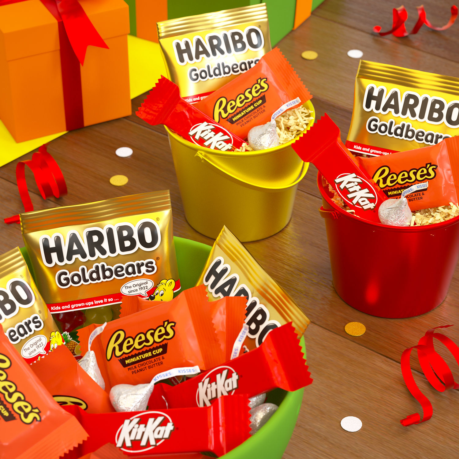 slide 4 of 4, Hershey's Hershey Miniatures Assorted Flavored Candy Party Pack, 31.41 oz, 31.41 oz