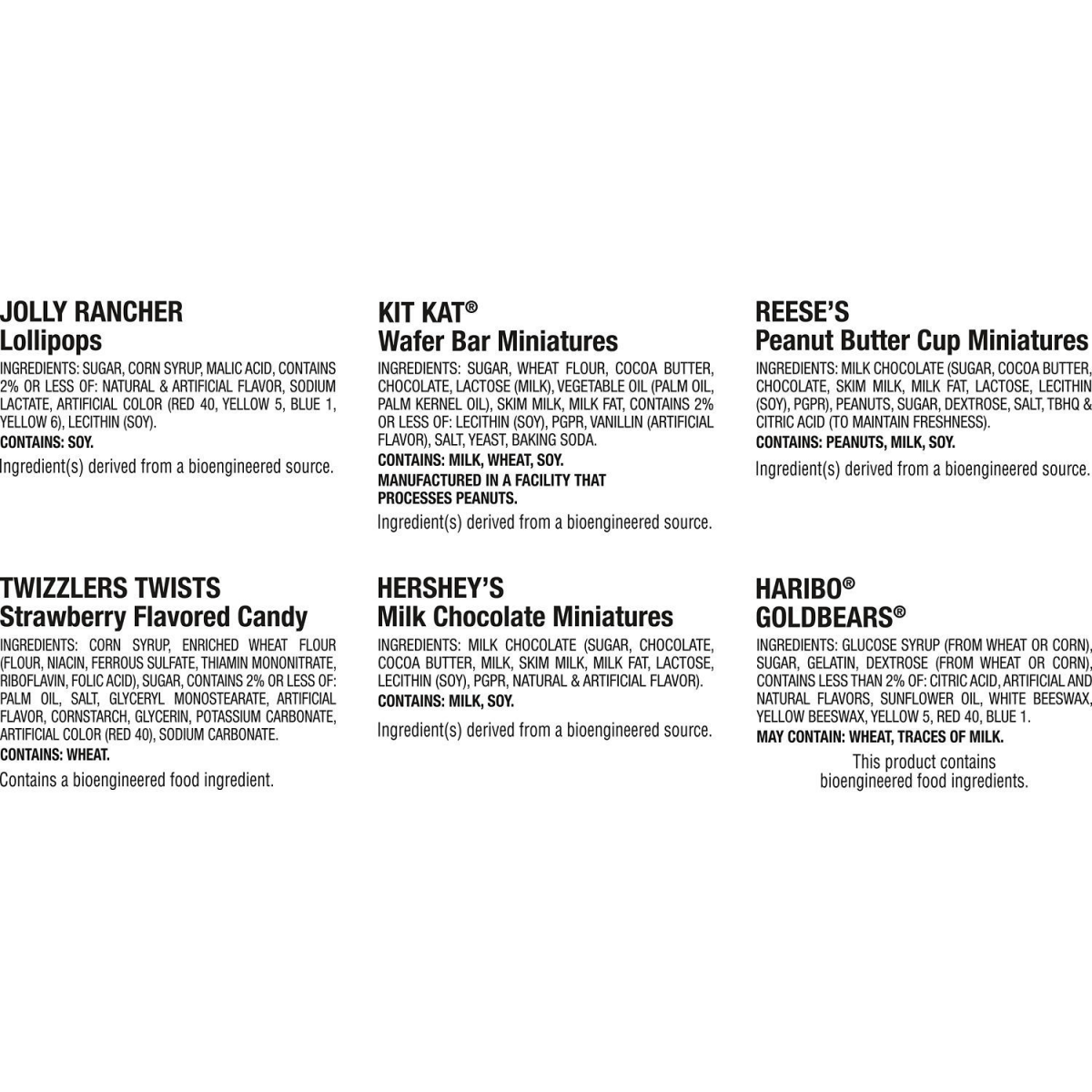 slide 6 of 8, Hershey Miniatures Assorted Flavored, Halloween Candy Bulk Bag - 85.89 oz, 85.89 oz