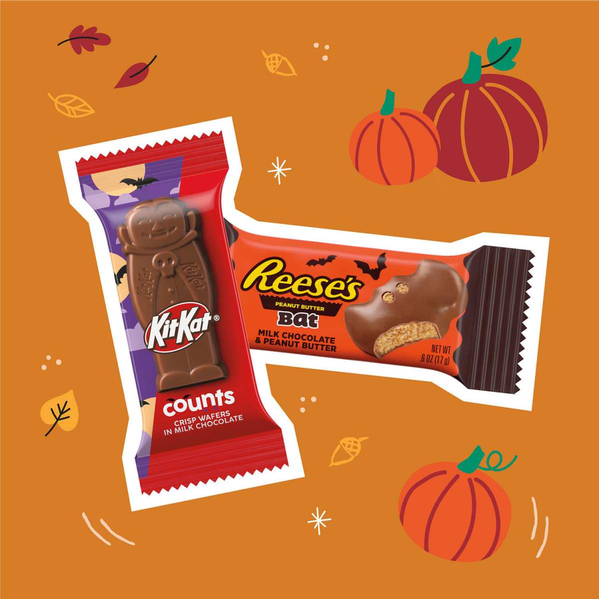 slide 3 of 6, Reese/kit Kat Shapes Asst, 18 oz