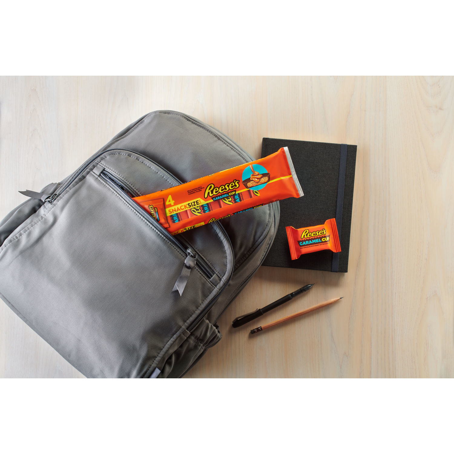 slide 6 of 6, Reeses Caramel 4pk, 2 oz