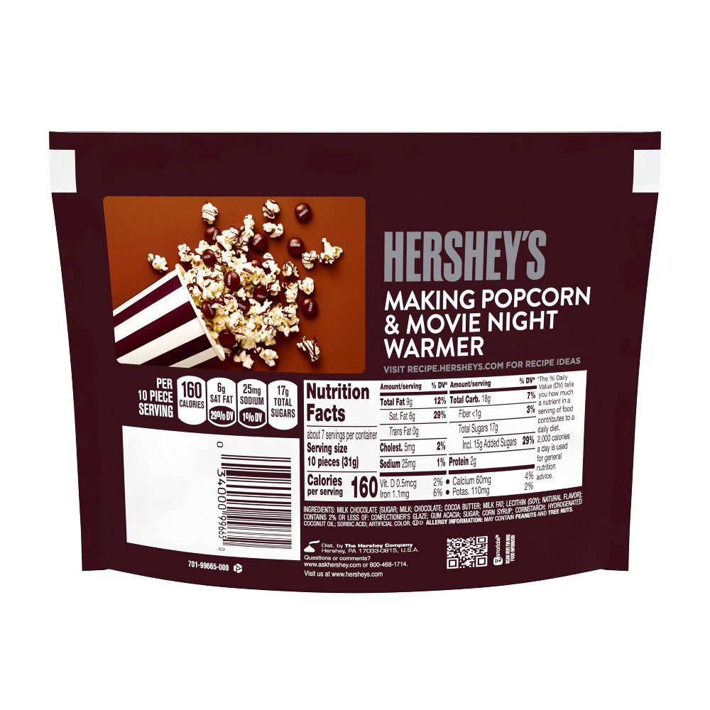 slide 4 of 4, HERSHEY'S Drops Milk Chocolate Candy, 7.6 oz, Resealable Bag, 7.6 oz