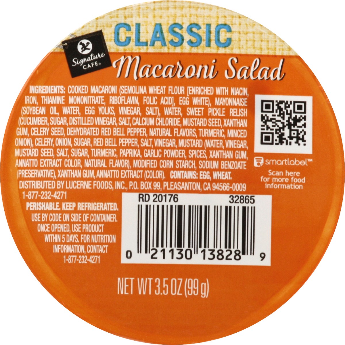 slide 5 of 10, Signature Cafe Salad Macaroni Single Serve - 3.5 Oz, 3.5 oz