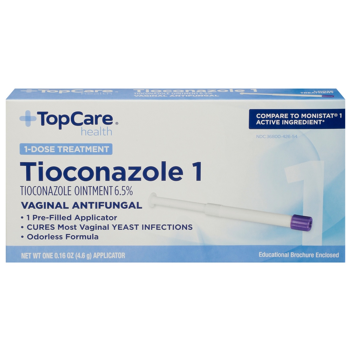slide 1 of 6, TopCare Tioconazole 1-Dose, 4.6 g