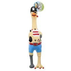 Ruffin' It Rubber Chicken Dog Toy Tall - Large (17")