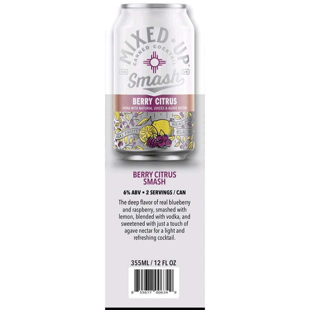 slide 1 of 1, Mixed-Up Cocktail Mixed-Up Berry Citrus Smash, 4 ct; 12 oz