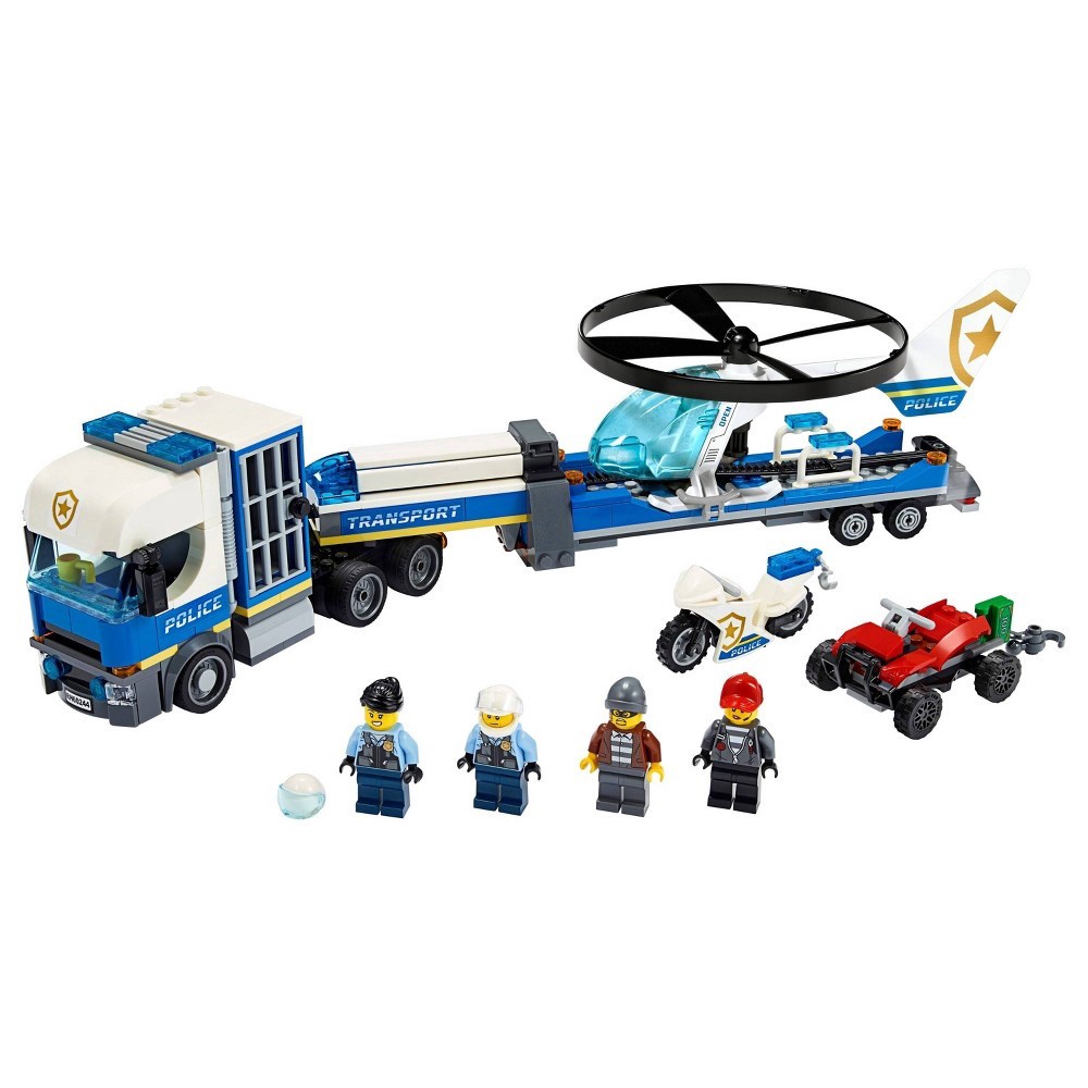 slide 2 of 7, LEGO City Police Helicopter Chase Building Set for Kids 60244, 1 ct