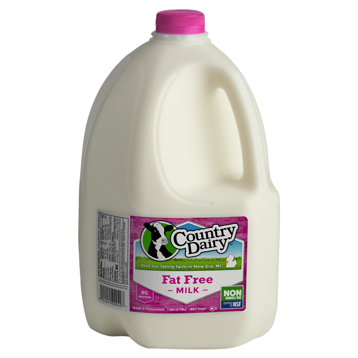 slide 1 of 5, Country Dairy Fat Free Milk, 1 gal