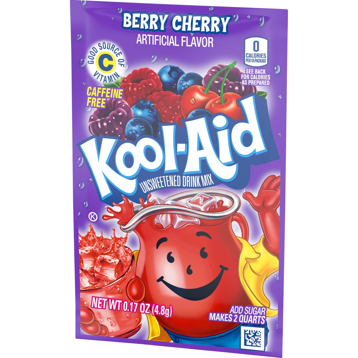 slide 12 of 14, Kool-Aid Unsweetened Berry Cherry Artificially Flavored Powdered Soft Drink Mix, 0.17 oz Packet, 0.17 oz