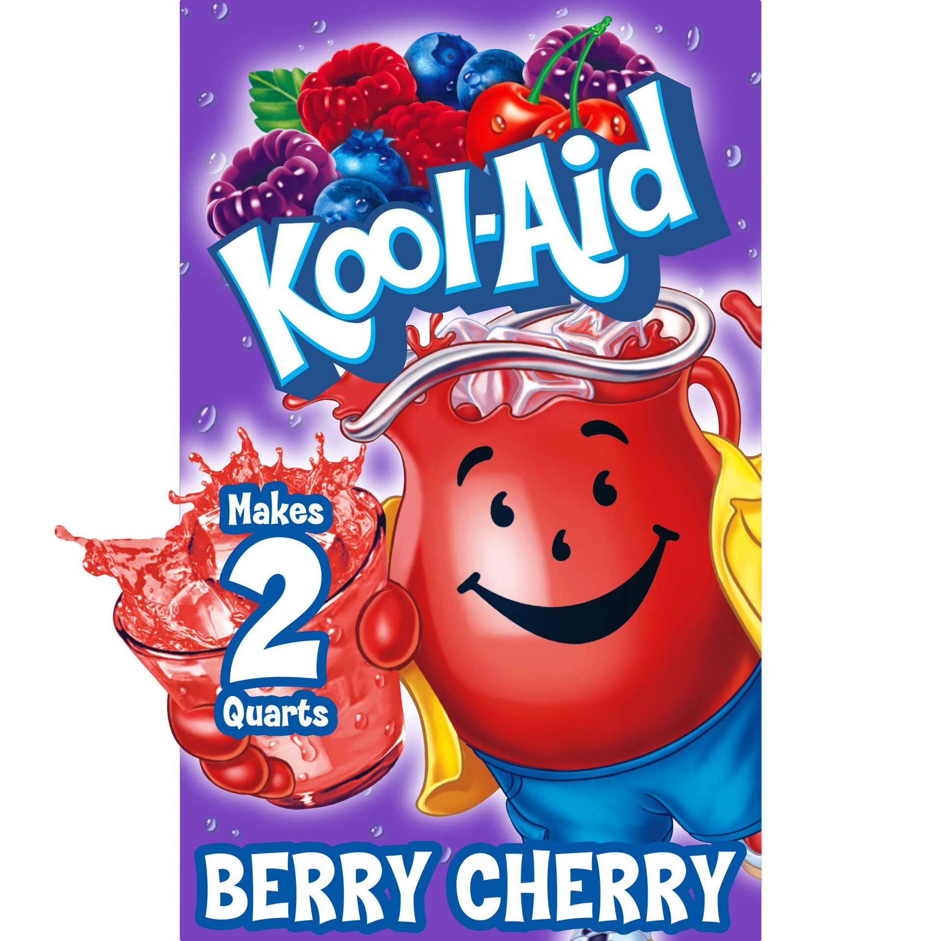 slide 1 of 14, Kool-Aid Unsweetened Berry Cherry Artificially Flavored Powdered Soft Drink Mix, 0.17 oz Packet, 0.17 oz