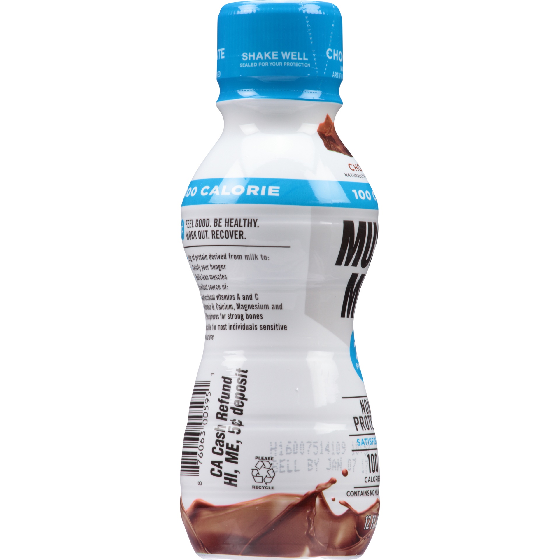 slide 3 of 7, Muscle Milk Protein Shake, Low-Fat, Chocolate, 12 oz