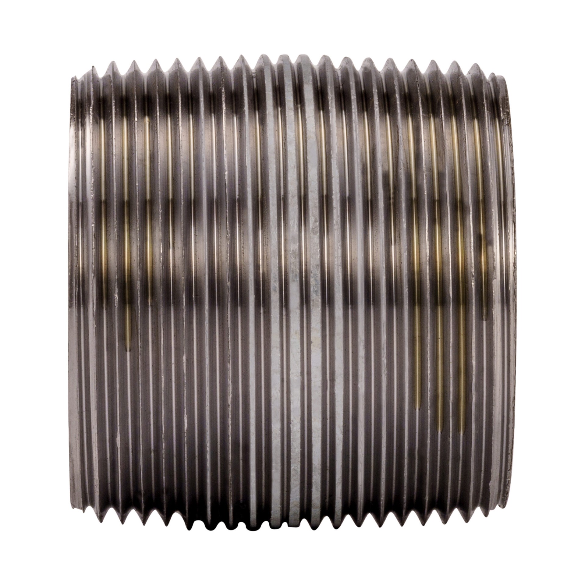 slide 2 of 6, RELIABILT 1-1/2-in x Close Galvanized Nipple, 1 ct