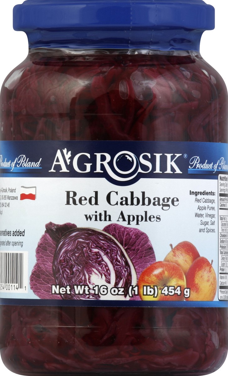 slide 2 of 2, A-Grosik Red Cabbage with Apples, 1 ct