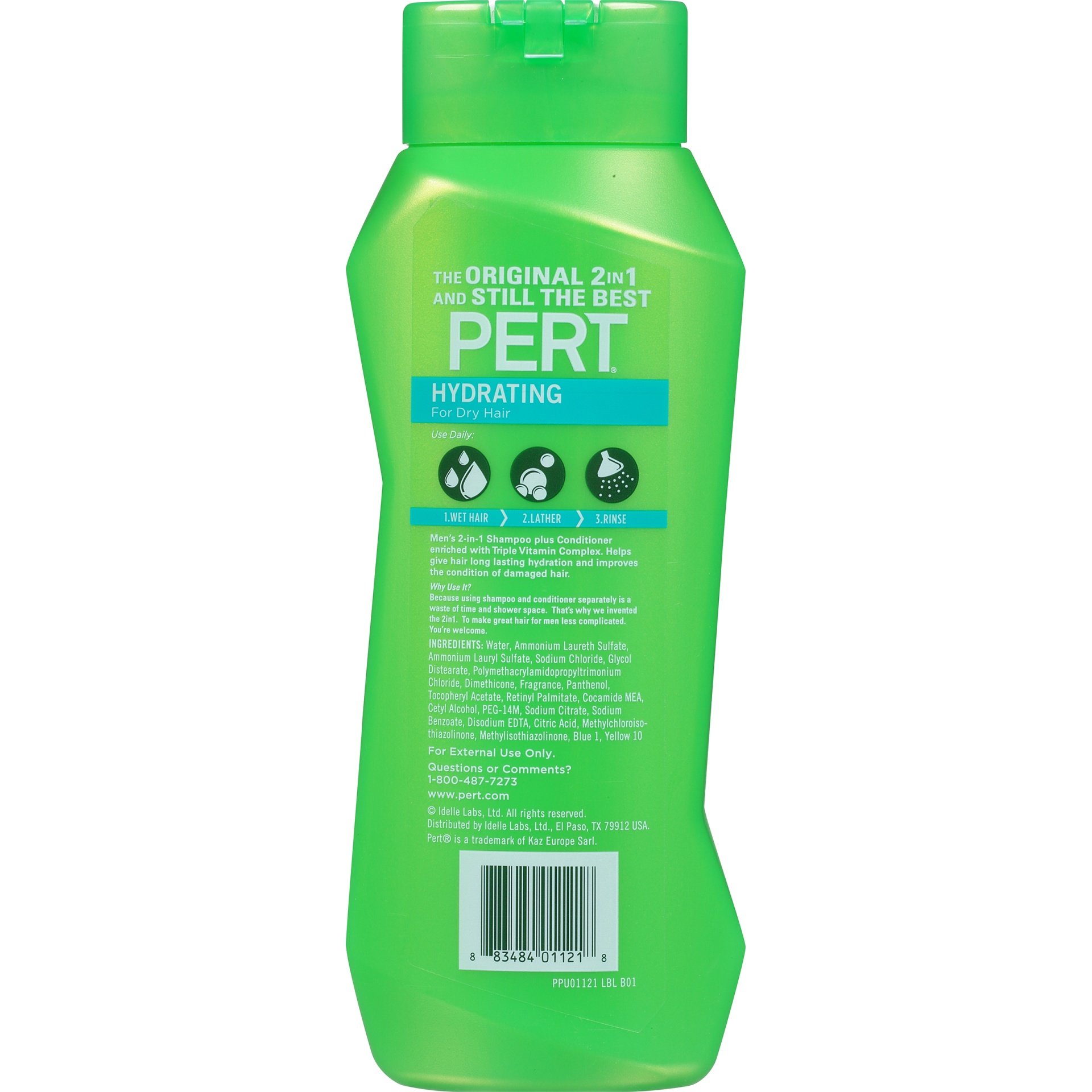 slide 5 of 7, Pert 2-in-1 Shampoo & Conditioner, 25.4 oz