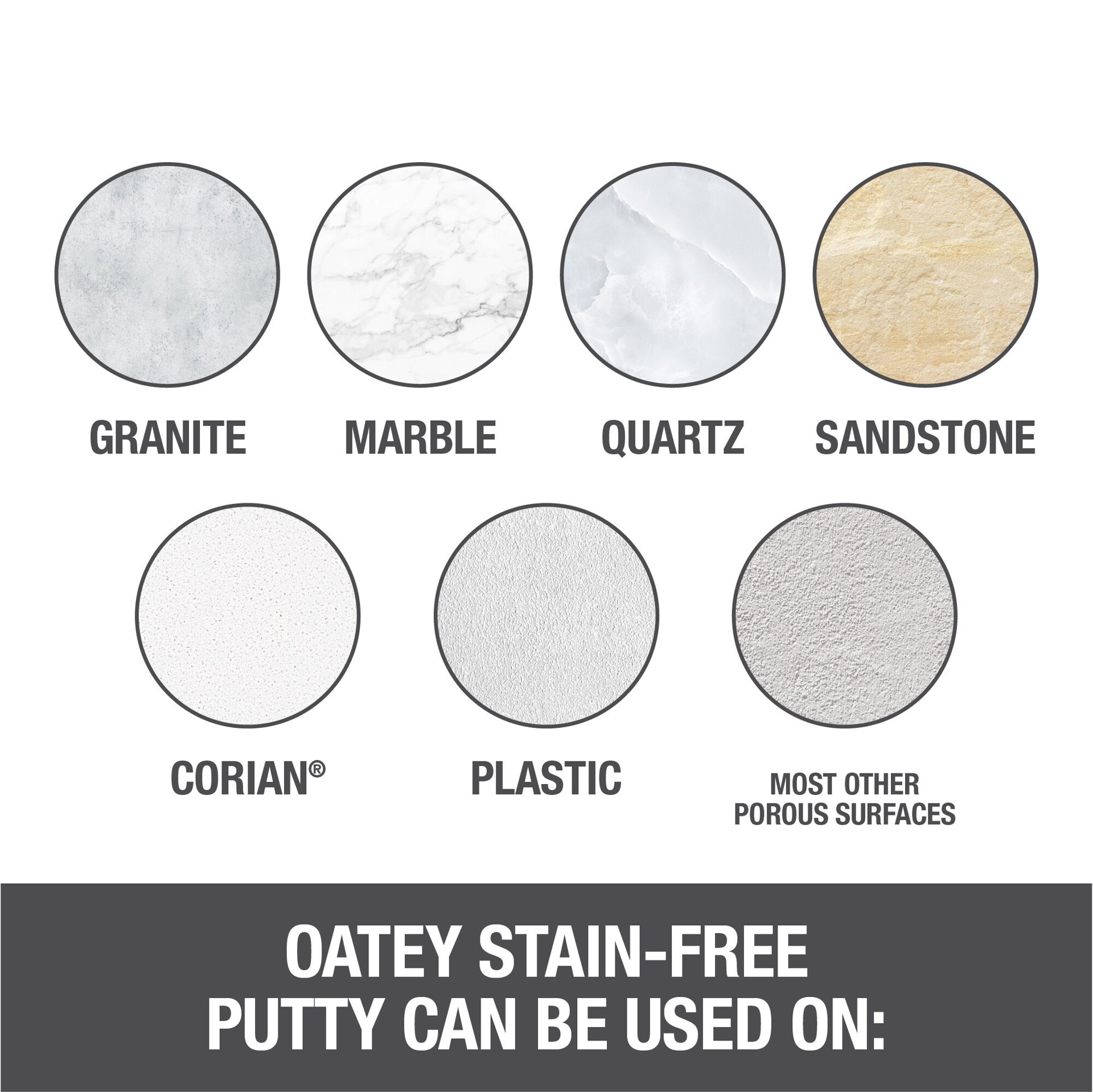 slide 5 of 6, Oatey 9-oz Stain-Free White Plumbers Putty, 1 ct