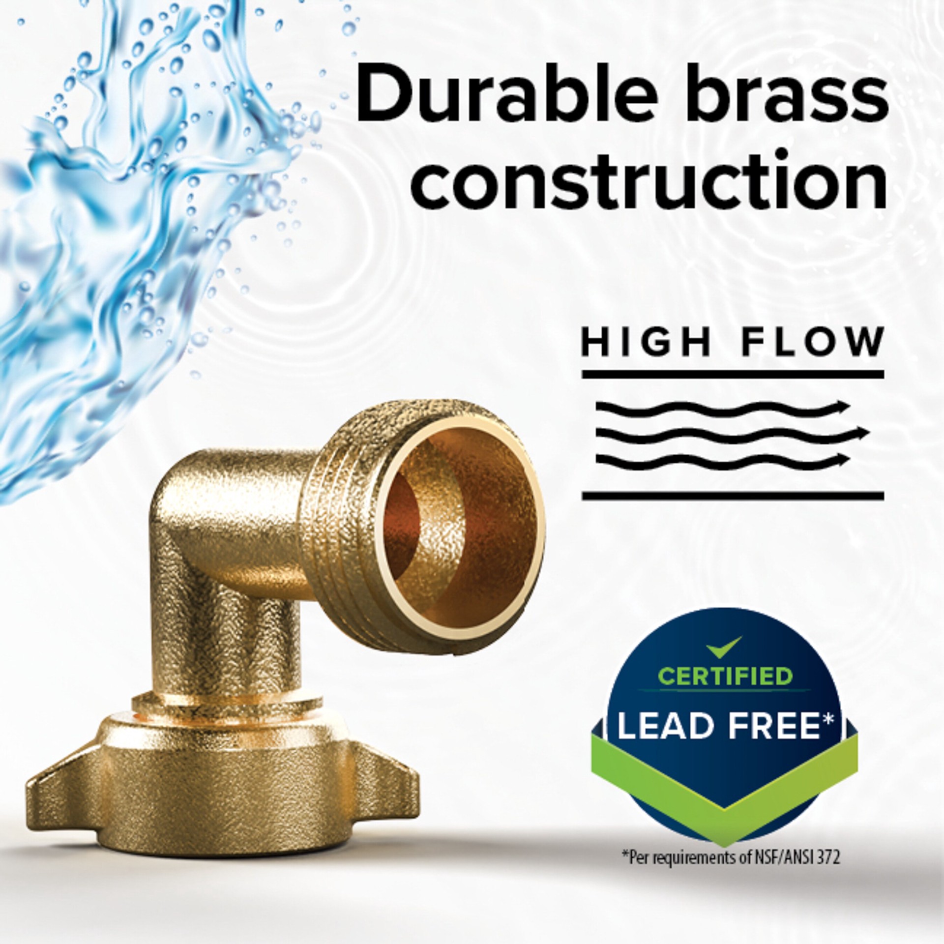 slide 5 of 6, CAMCO Brass Hose connector, 1 ct