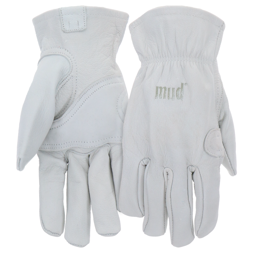 slide 1 of 1, Mud Goatskin Leather Driver Gloves, m / l
