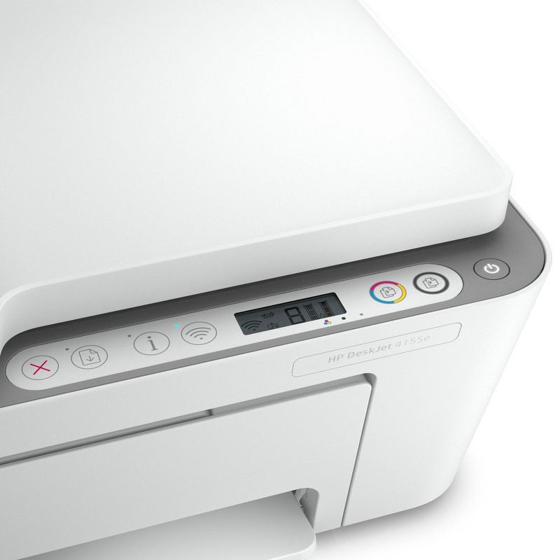 slide 5 of 11, HP Inc. DeskJet 4155e Wireless All-In-One Color Printer, Scanner, Copier with Instant Ink and HP+ (26Q90A), 1 ct