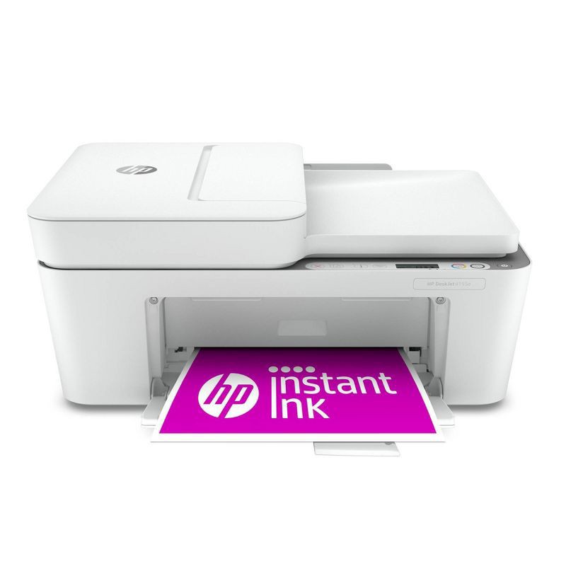 slide 1 of 11, HP Inc. DeskJet 4155e Wireless All-In-One Color Printer, Scanner, Copier with Instant Ink and HP+ (26Q90A), 1 ct