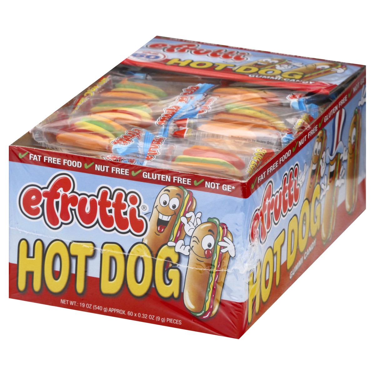 slide 3 of 10, eFrutti Hot Dog Gummy Candy 60 oz, 60 oz