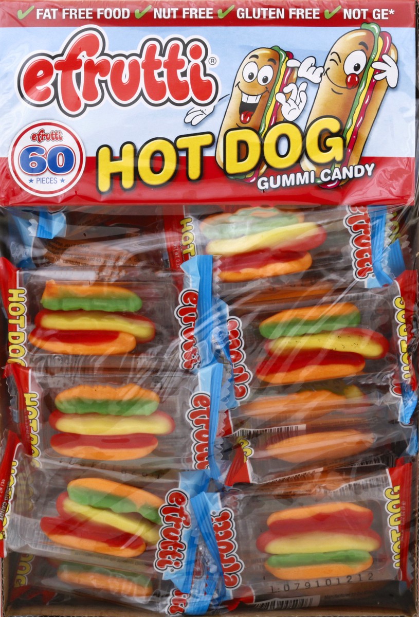 slide 4 of 10, eFrutti Hot Dog Gummy Candy 60 oz, 60 oz