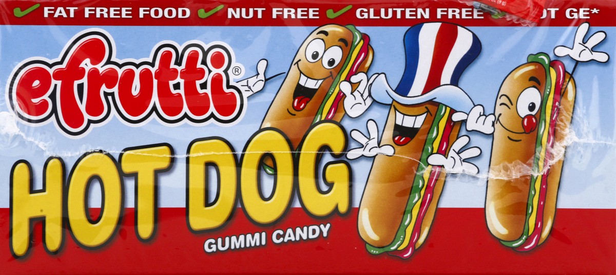 slide 9 of 10, eFrutti Hot Dog Gummy Candy 60 oz, 60 oz