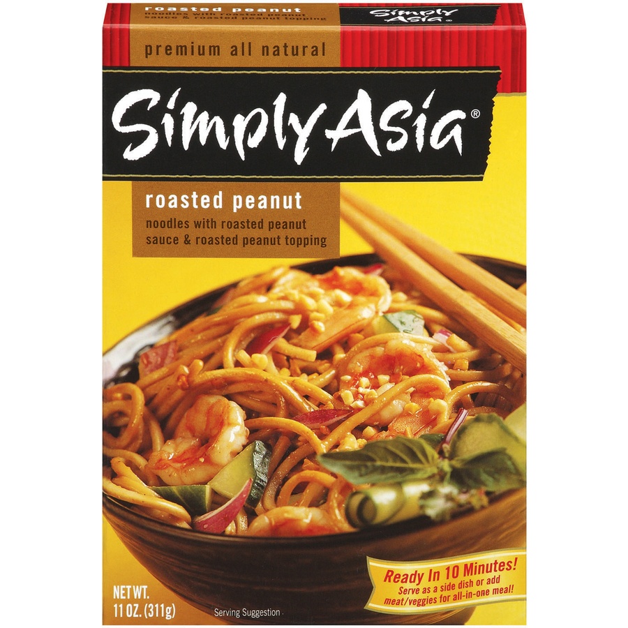 slide 1 of 3, Simply Asia Noodles, Roasted Peanut, Mild, 11 oz