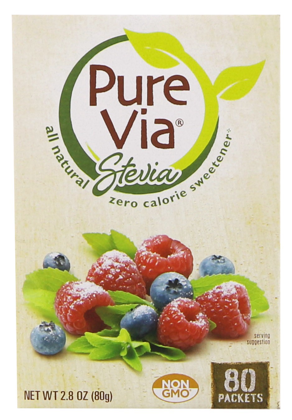 slide 1 of 1, Purevia Sweetener, Zero Calorie, 80 ct