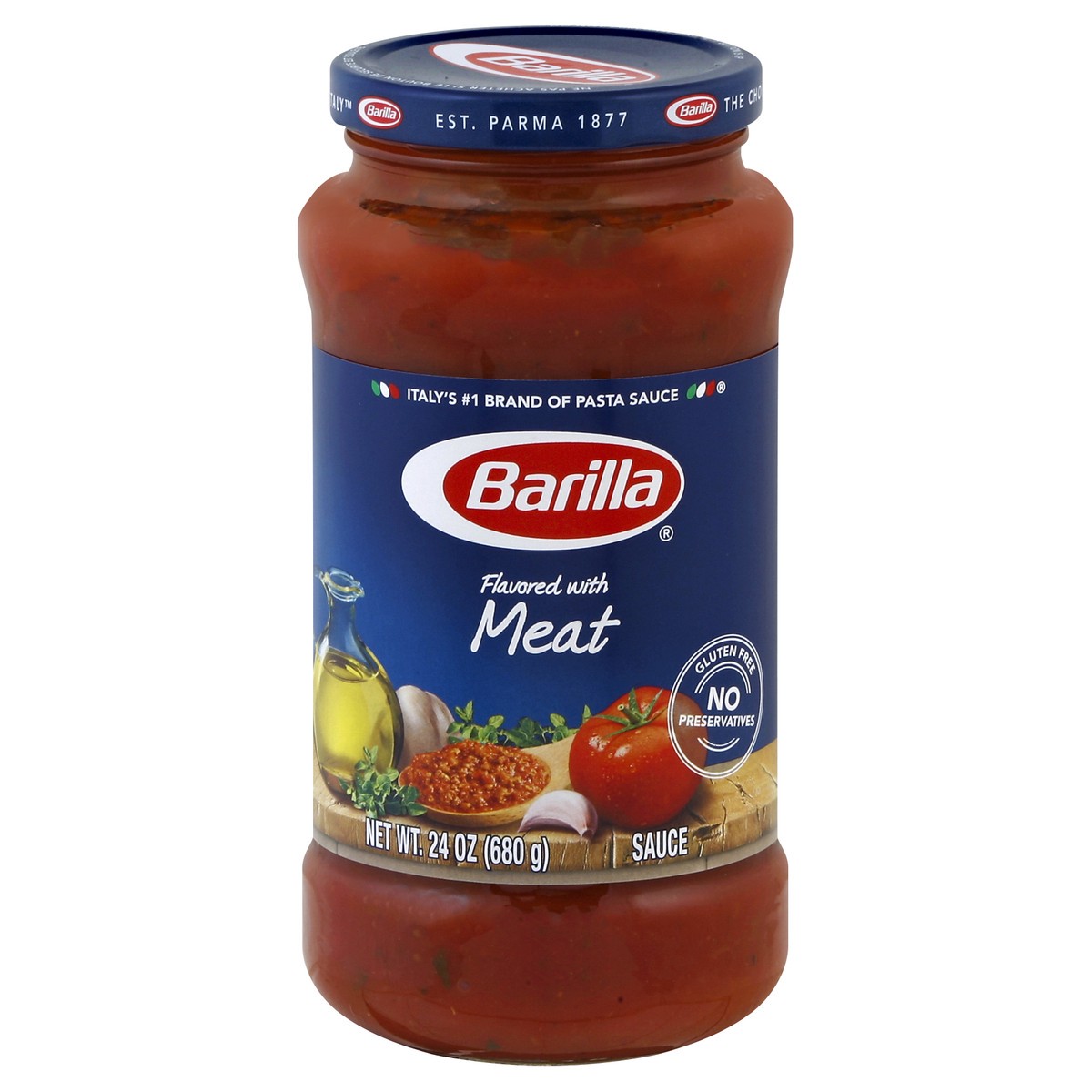 slide 2 of 3, Barilla Traditional Meat Sauce, 24 oz