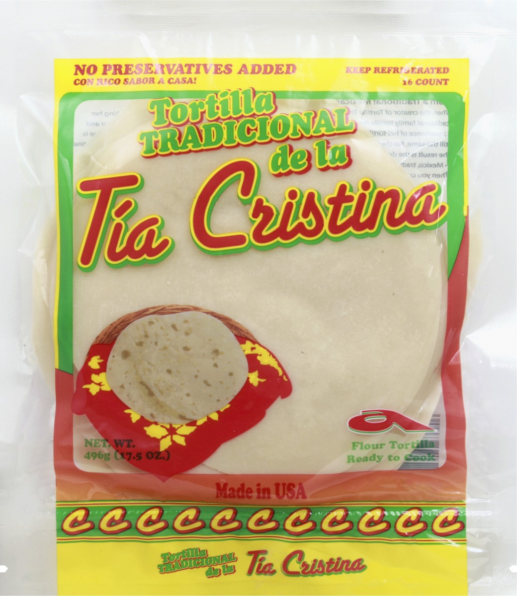 slide 1 of 13, Tia Cristina Flour Tortilla 16 ea, 16 ct