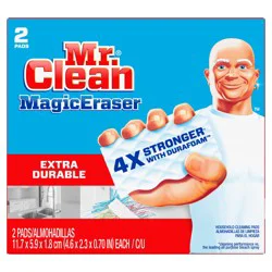 Mr. Clean Magic Eraser Extra Durable With Durafoam Household Cleaning Pads, 2 ct