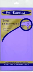 Party Essentials Lavender Plastic Rectangle Tablecover